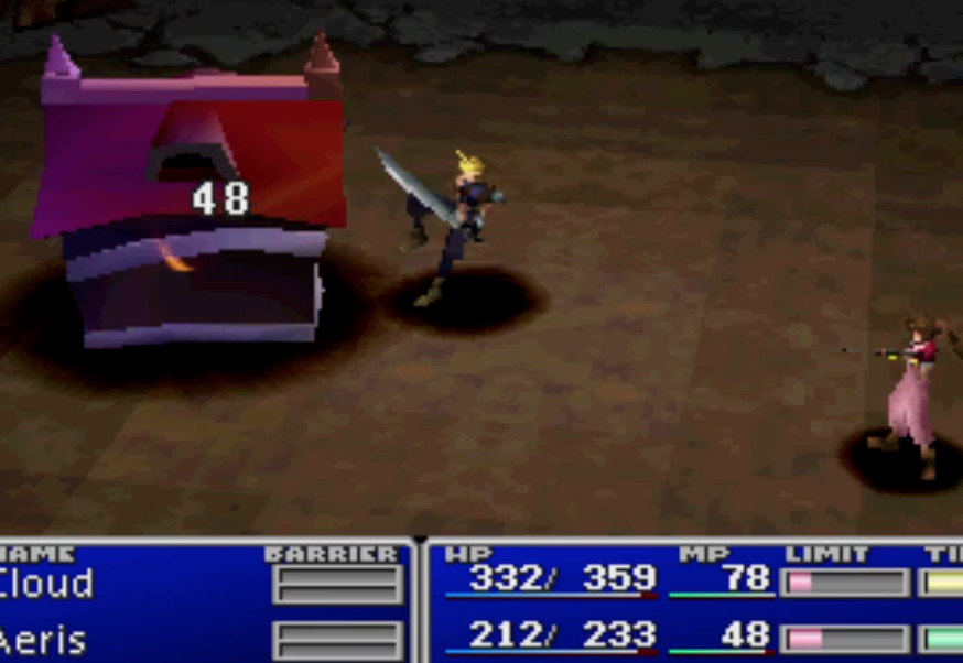 Final Fantasy VII fight with a house