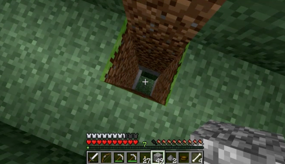 small hole in Minecraft