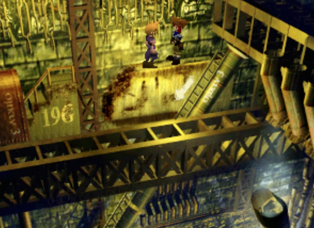 Steampunk boiler room in Final Fantasy 7