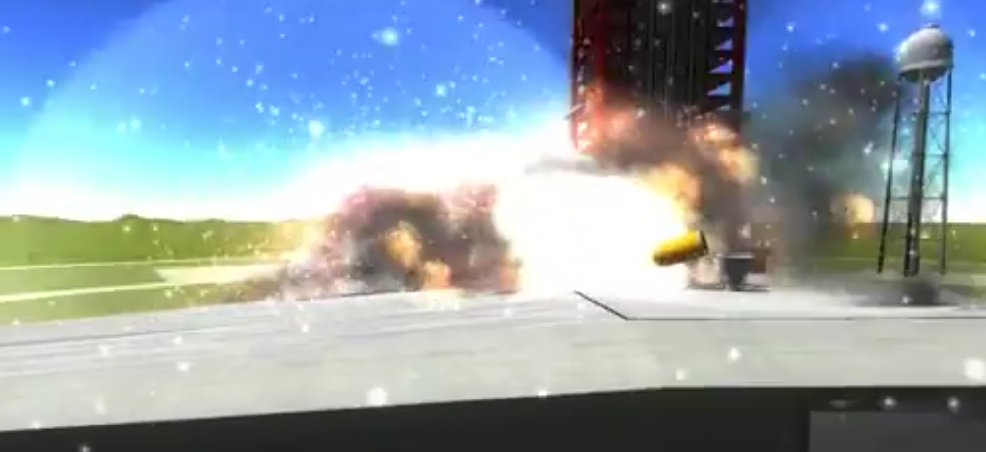 Rocket disaster explosion Kerbal