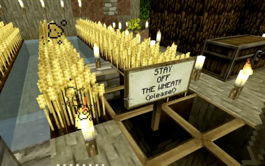 Minecraft wheat farm