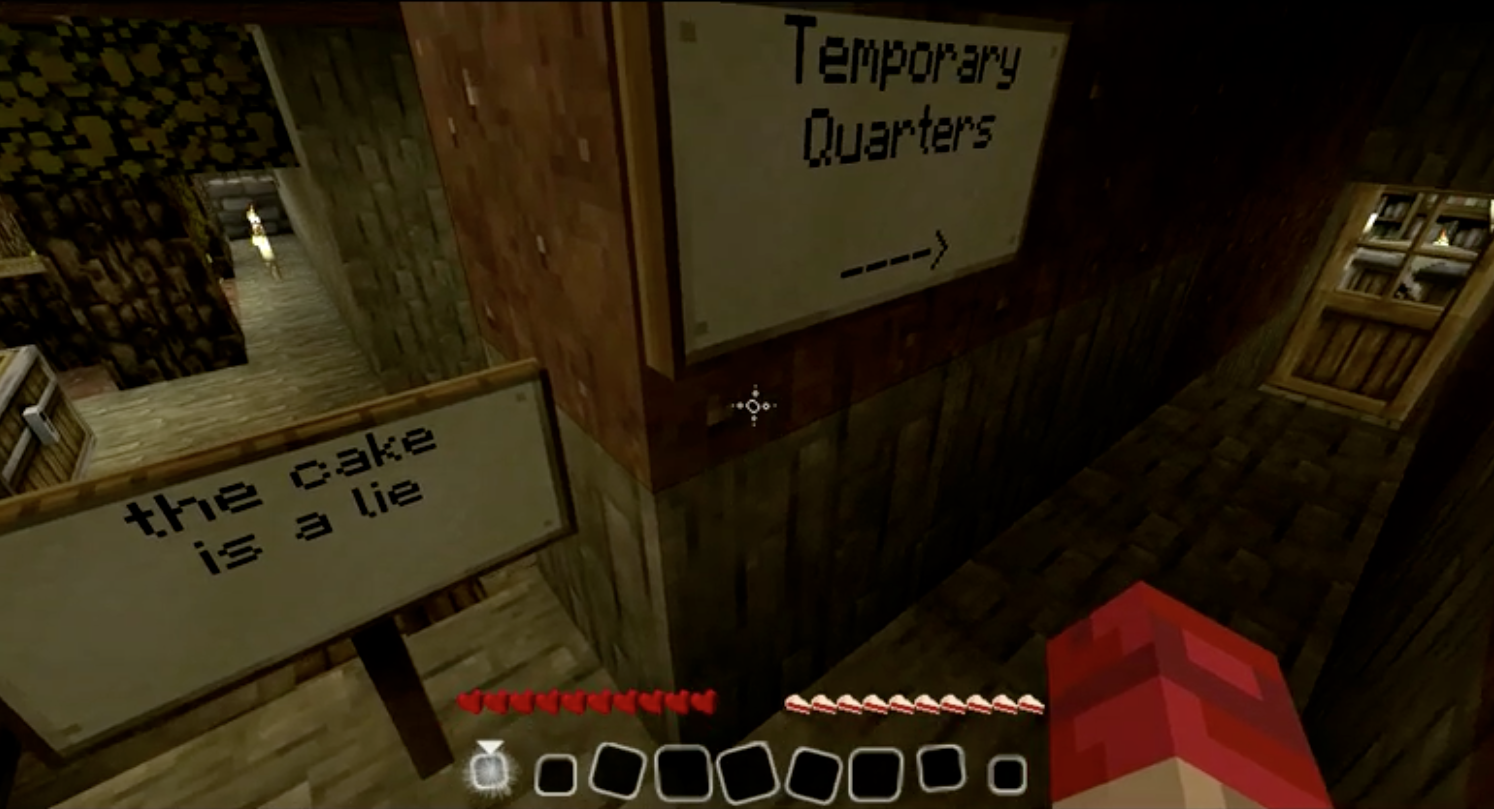 Portal Minecraft Sign
