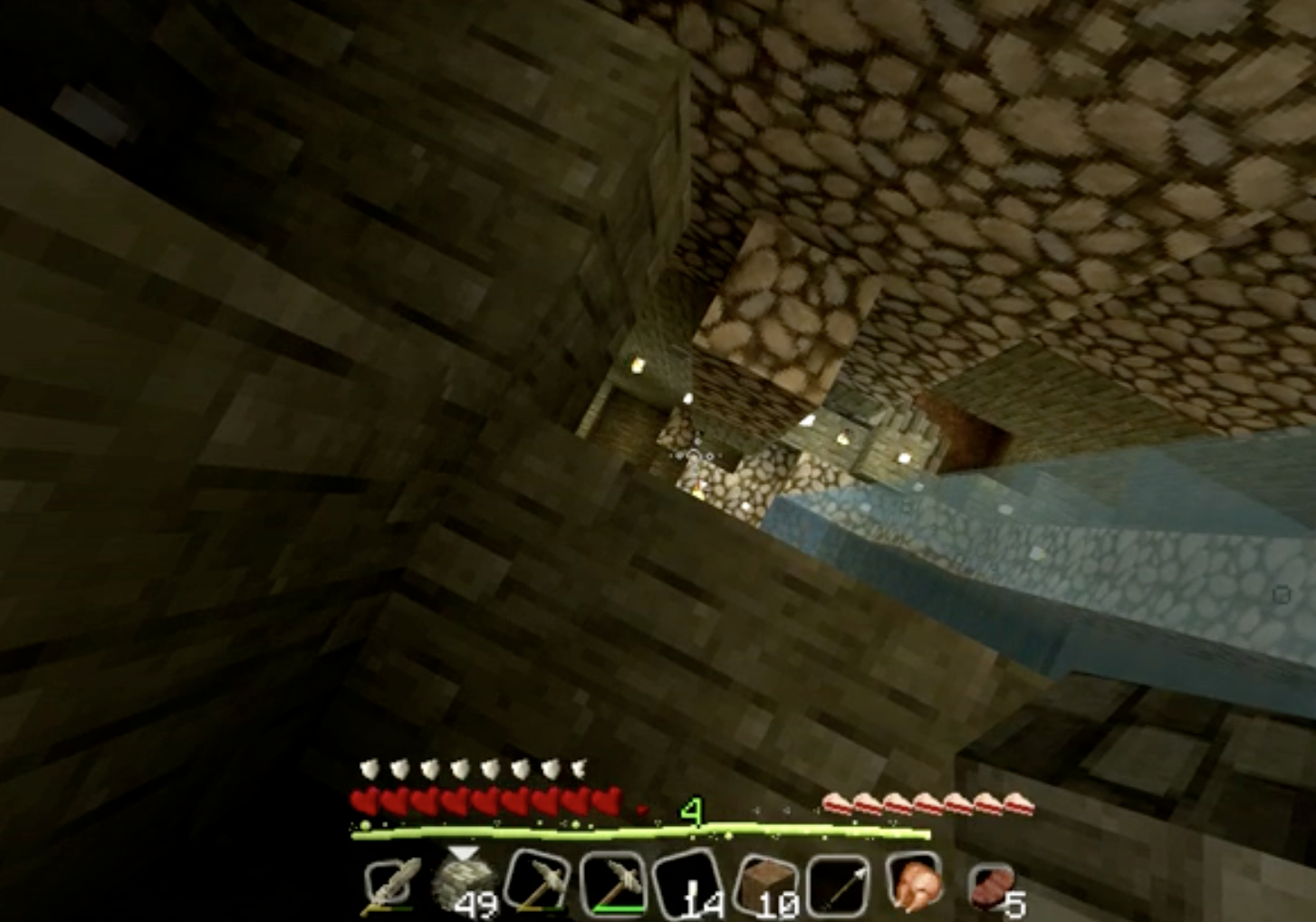 Minecraft torches underground base