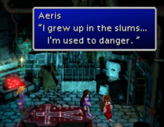 Aeris Gainsborough's childhood